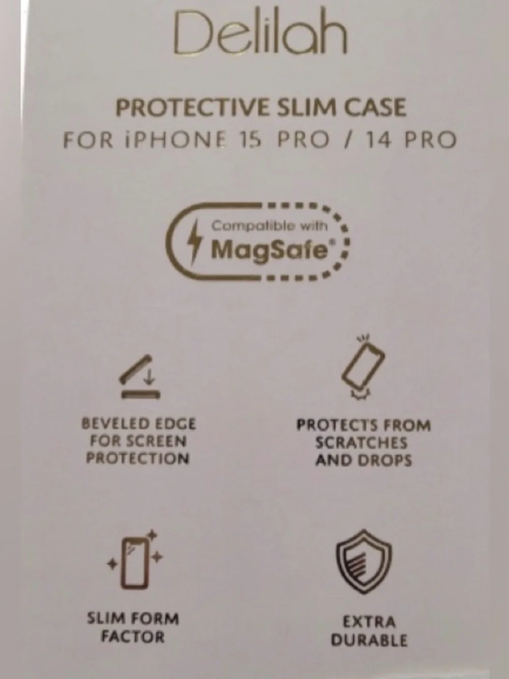 Delilah iPhone 14/15 Pro Max Cat Pro Slim Case~NEW